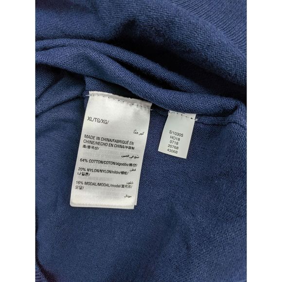 Alfani Sweater sz XL Ink Blue Turtleneck NWT $70 - Picture 7 of 7